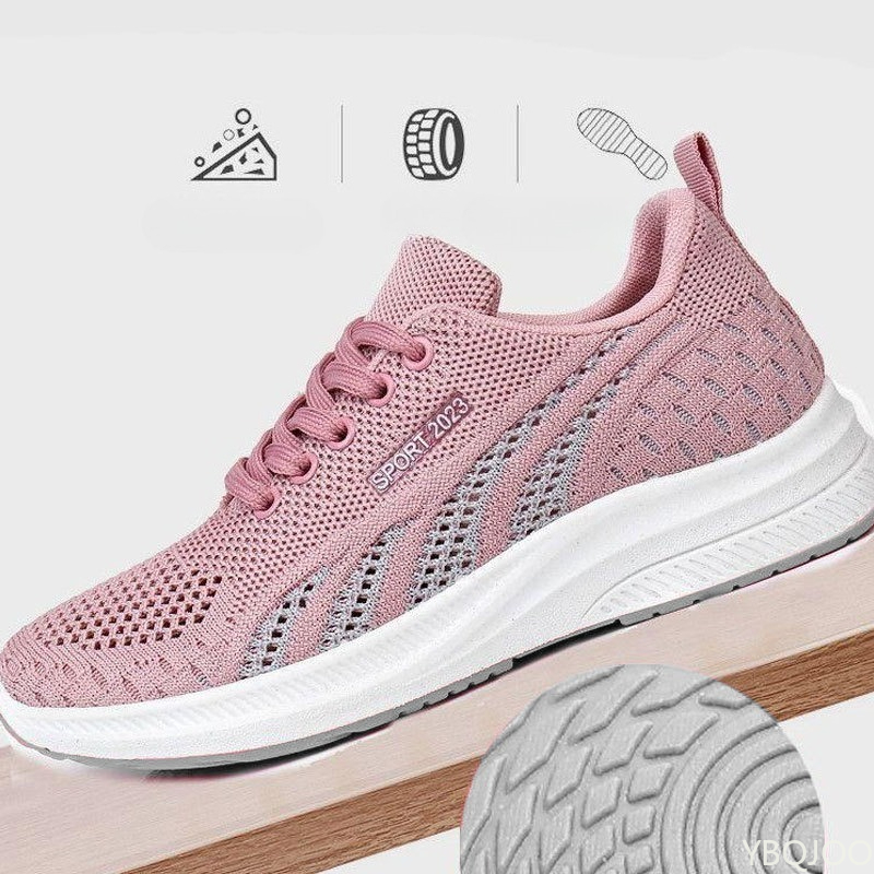 Tênis Femininos Leves e Casuai - Breathable Mesh Athletic Shoes avaliação e preço