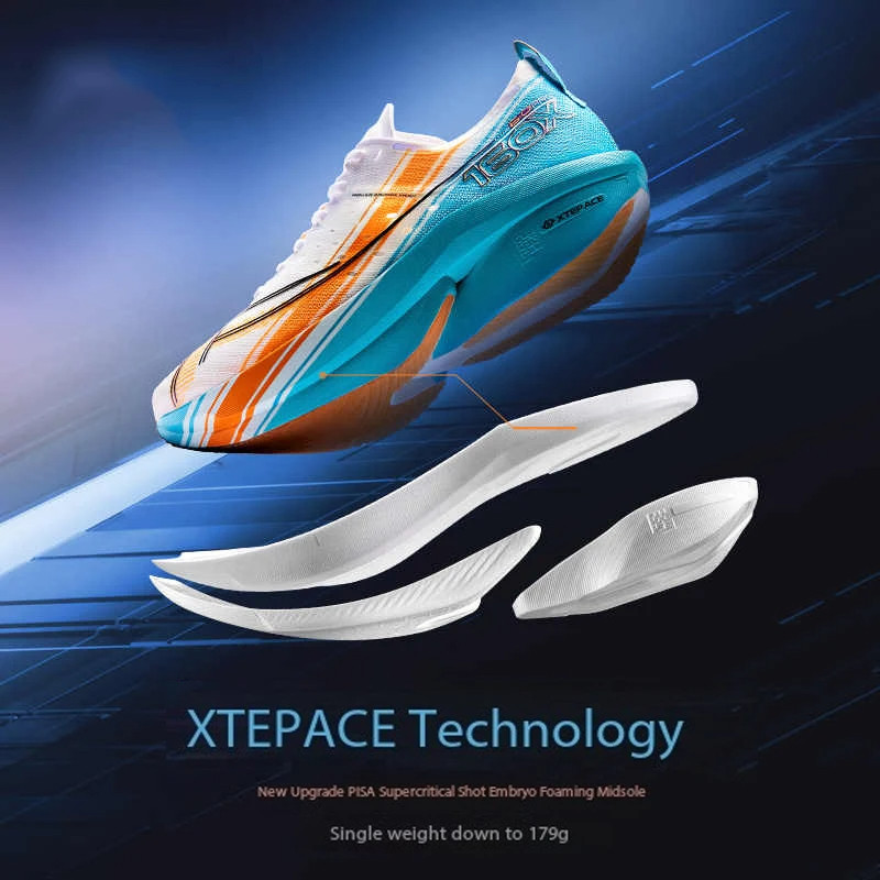 Xtep 160x 6.5 pro tênis de cor - Carbon Plate Marathon Racing Shoes avaliação e preço